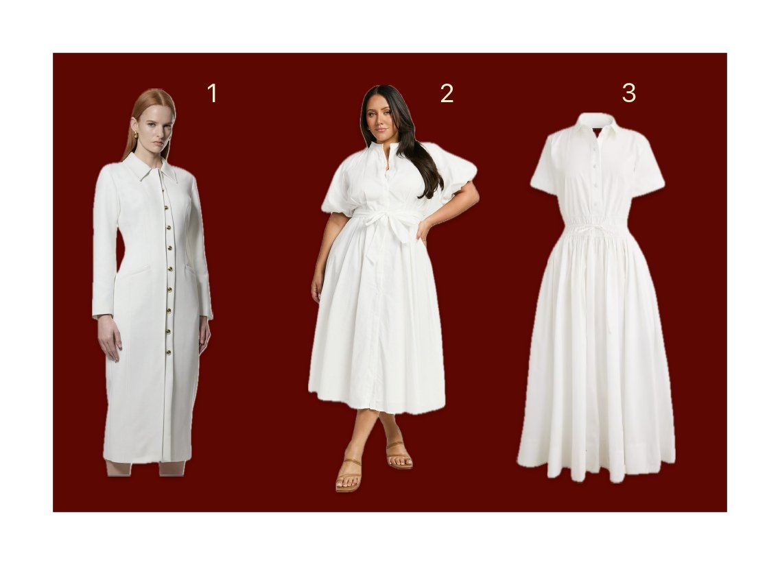 white dresses