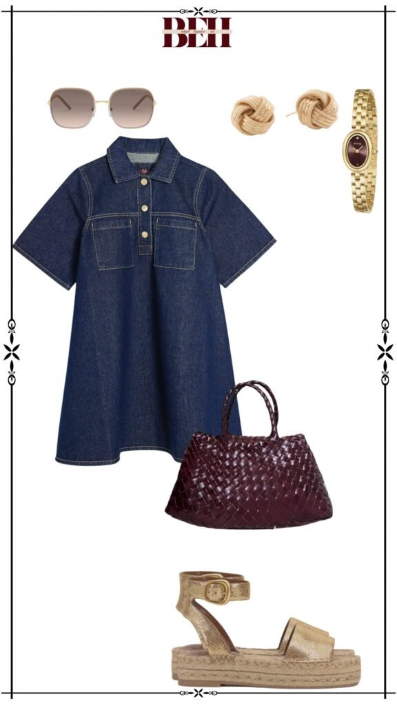 Denim dress outfit ideas with a timeless aesthetic for elegant fashion 
