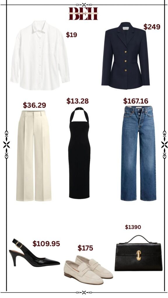 Functional Minimalist capsule wardrobe 